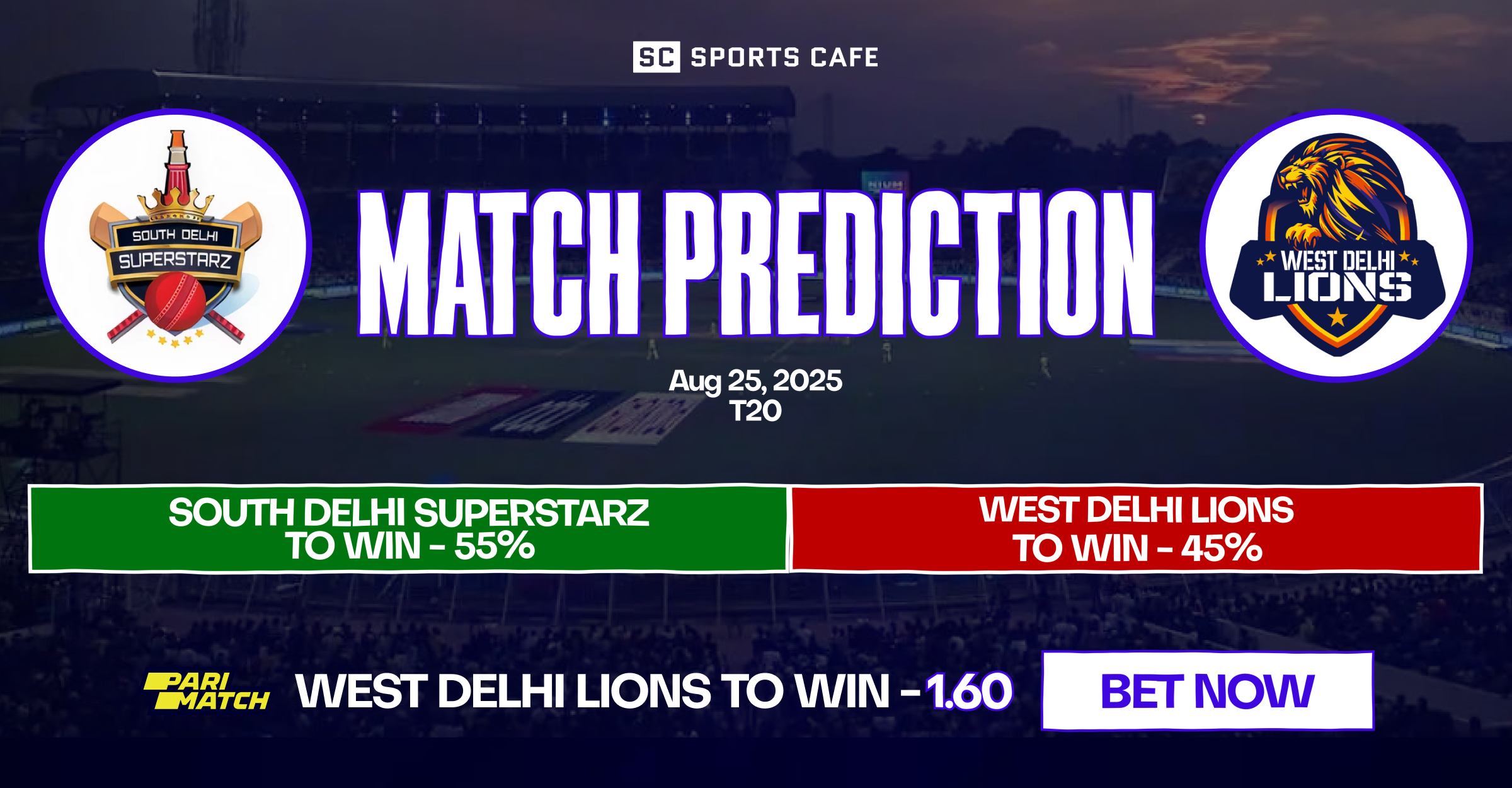 South Delhi Superstarz vs West Delhi Lions